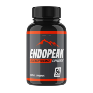 EndoPeak bottle with natural ingredients for male enhancement.