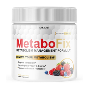 MetaboFix powder in a glass.