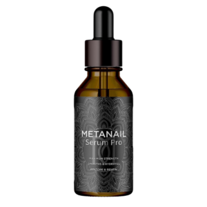 MetaNail Complex bottle with natural ingredients for nail health.