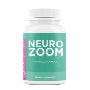 NeuroZoom bottle with natural ingredients for cognitive support.