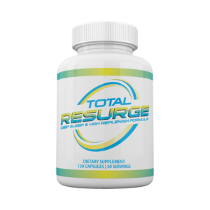 Resurge bottle with natural ingredients for sleep and weight loss