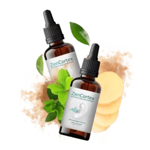 Bottle of ZenCortex liquid supplement.