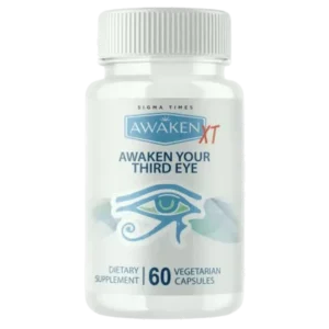 Bottle of Awaken XT capsules with natural ingredients.