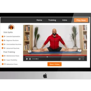 Person performing a hyperbolic stretch.