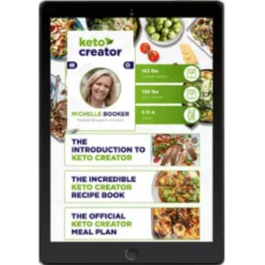 Healthy keto meal with vegetables and protein.