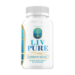 Liv Pure bottle with natural ingredients for liver health and weight management support.