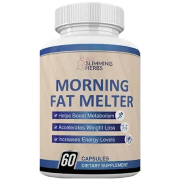 Healthy breakfast with herbal supplement capsules.