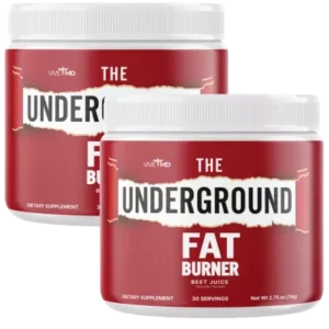 Bottle of The Underground Fat Burner supplement.