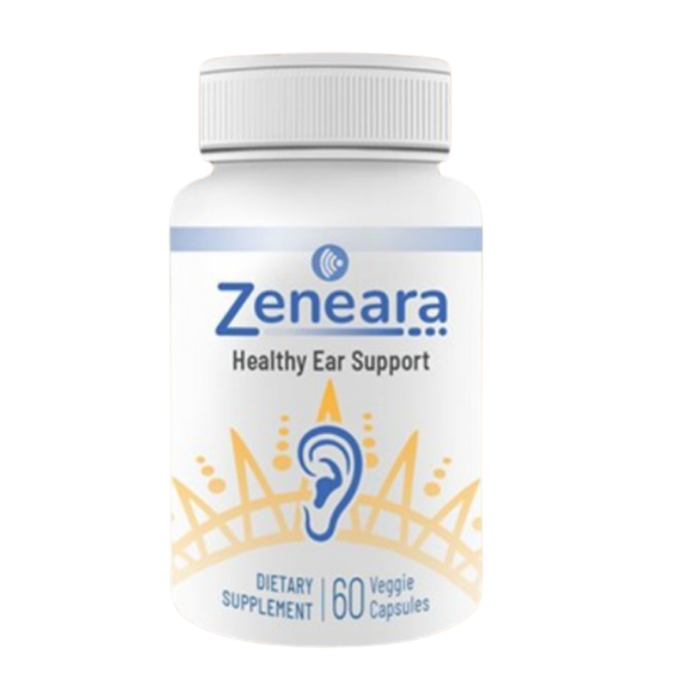Zeneara bottle with natural ingredients for ear health