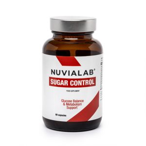 NuviaLab Sugar Control supplement bottle for blood sugar management