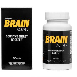 Brain Actives cognitive supplement to improve memory, concentration, and overall brain function.