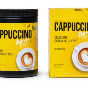A cup of Cappuccino MCT Bulletproof Coffee, designed for weight loss and energy enhancement.