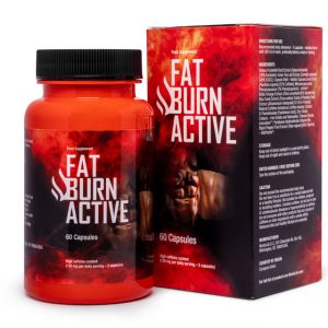 Bottle of Fat Burn Active supplement capsules for enhanced metabolism and weight management