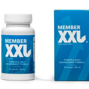 Member XXL supplement bottle for penis enlargement and sexual performance enhancement